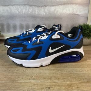 nike air max 200 blue and black
